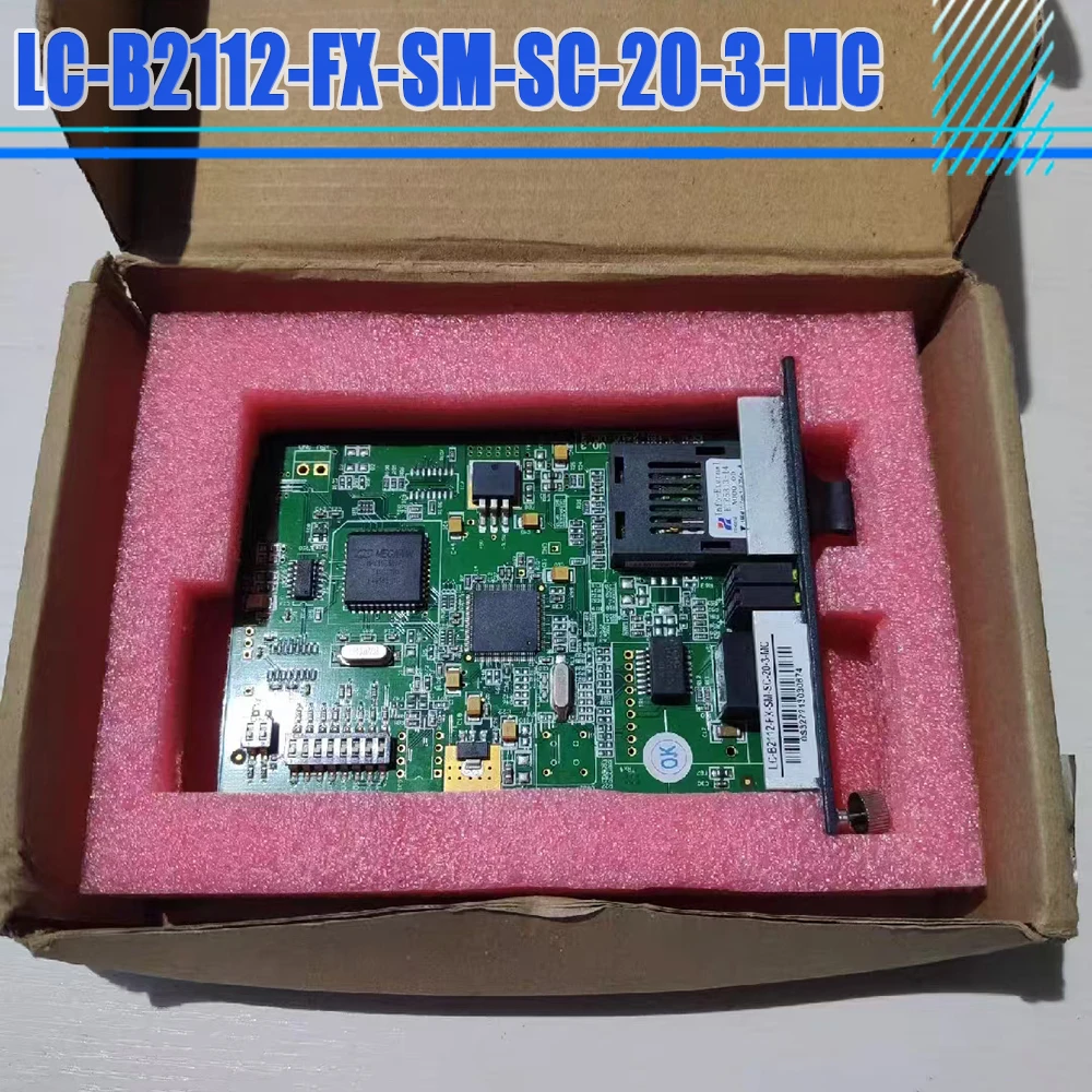 

Оптическая линейная карта LC-B2112-FX-SM-SC-20-3-MC с одним портом Ethernet, одномодовая