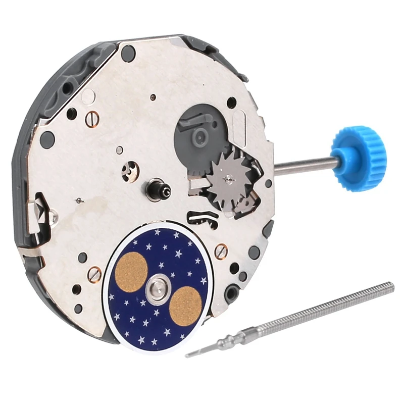 Quartz Replacement Watch Movement, Watch Movement Parts Accessories 6-Pin Electronic Watch Movement For 6P00