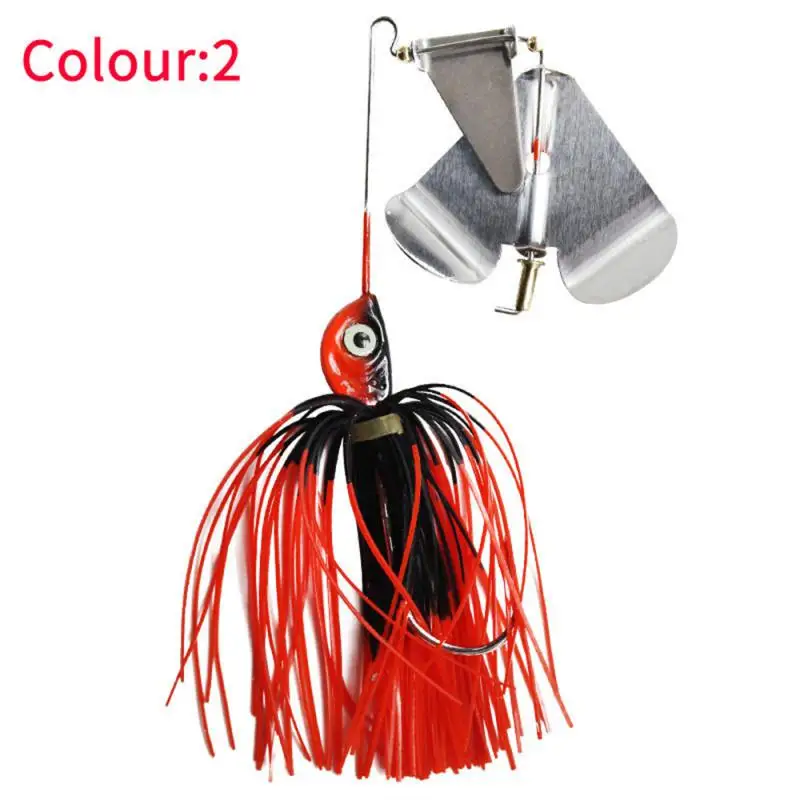 New Fishing Lure Bait Spinner Bait Blade Jig Dancer Wobbler Chatterbait For Bass Pike Fish Anti-hanging Composite Rotating