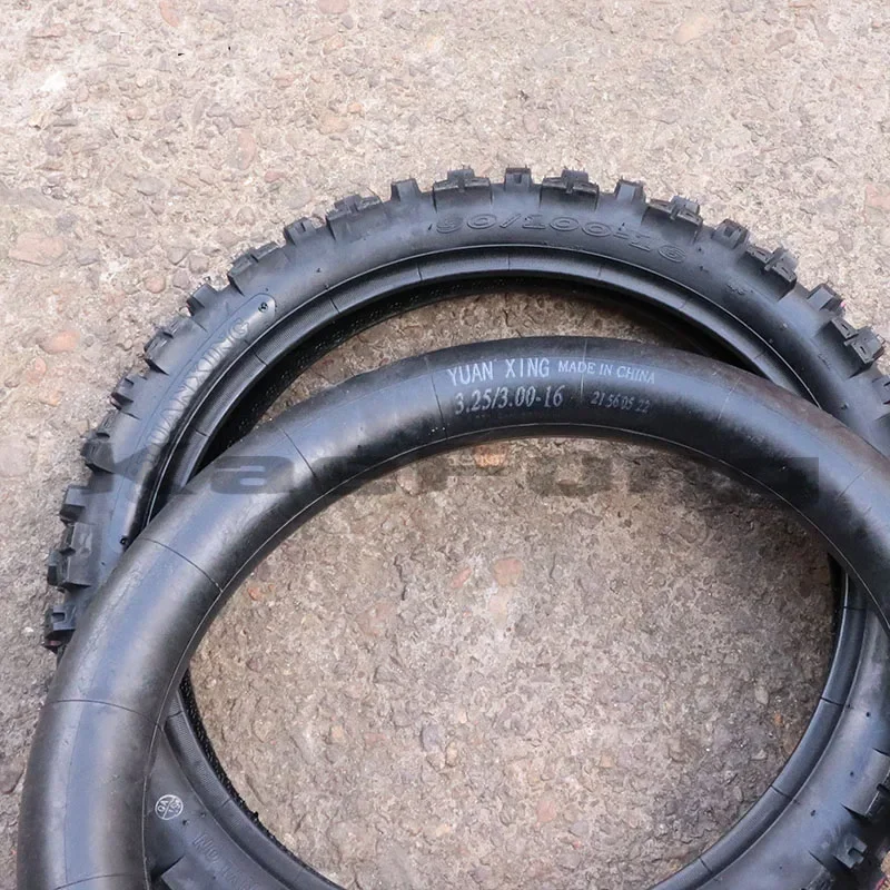 70 / 100-17-19 Rear 90 / 100-14-16 Inch Off-Road Tires with Tubes for Dirt Pit Bike Dirt Bike Motocross Front and Rear Wheels view 3