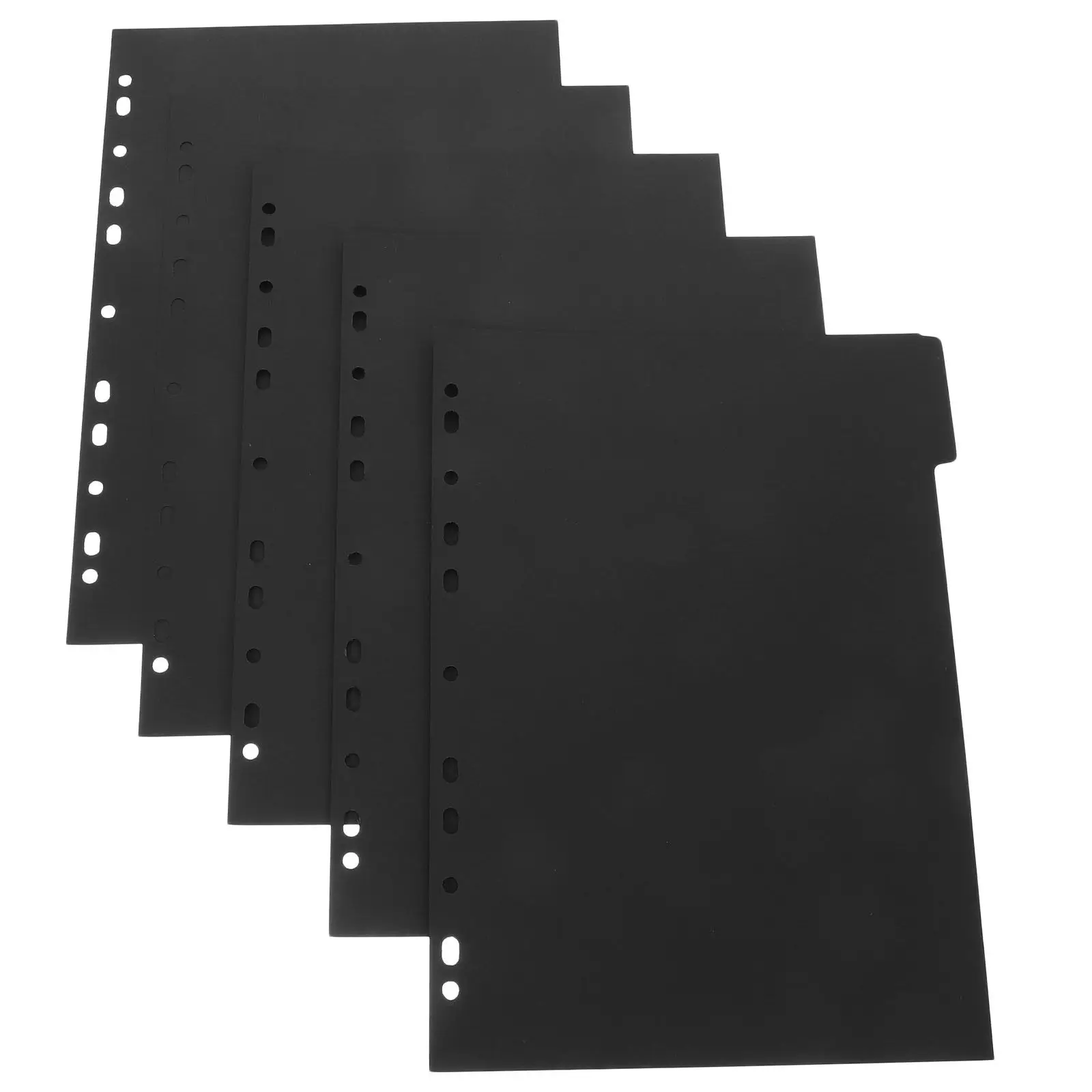 

5 Sheets Index Dividers A4 Detachable Binder Page Markers Paper Dividers for Notebook Planner Organizer Loose-Leaf Ring Binder