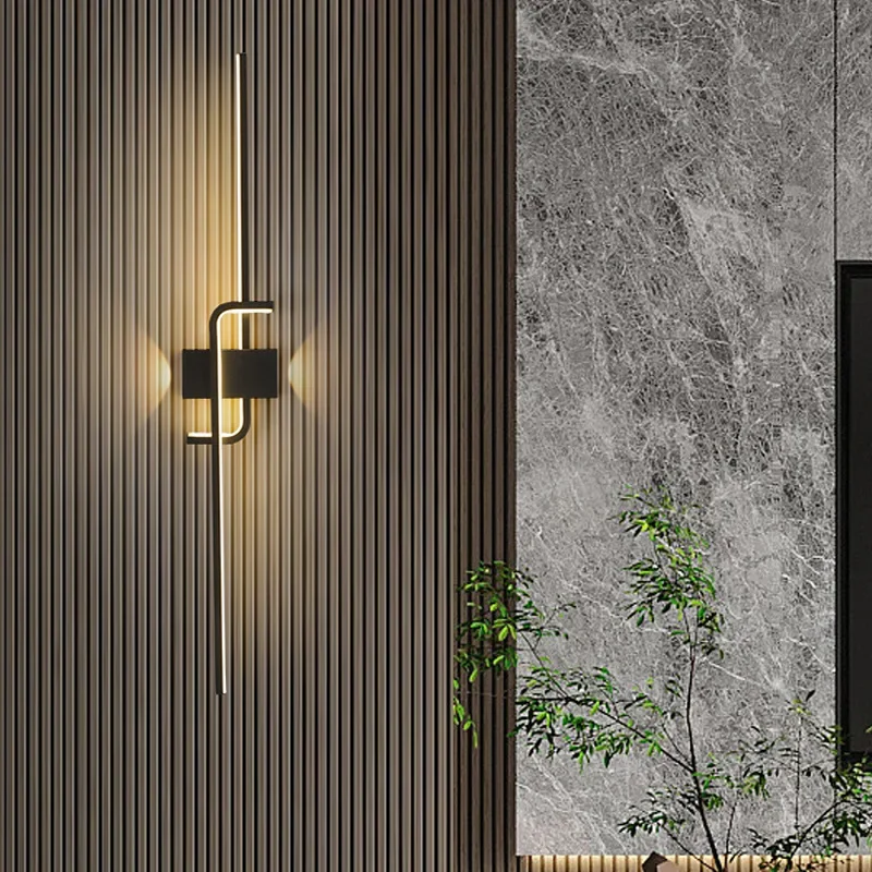 

Minimalist Line LED Strip Wall Light for Living Room Background Corridor Staircase - Energy Efficient Spotlighting