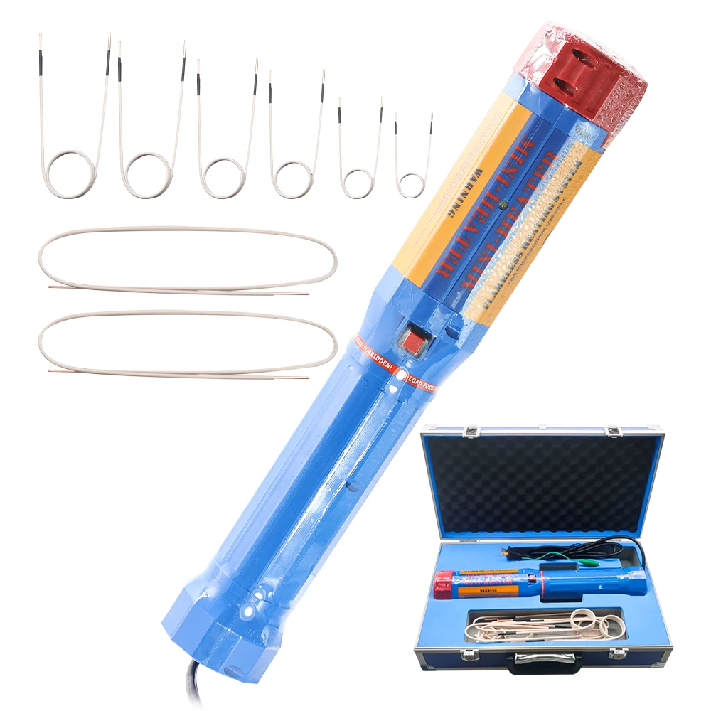 Mini Flameless Magnetic Induction Heaters Car Bolt Remover Reparação Ferramentas 220v Espiral Indução Elemento de Aquecimento com Bobinas 1100w