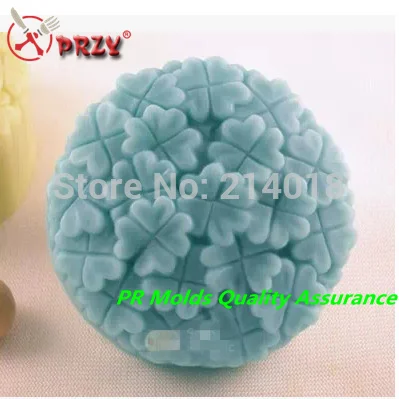 

Soap Mold Fondant Cake Decoration Mold Wholesale Handmade Soap Mold NO.:SO396 Modelling Silicon Heart-shaped Lucky Flowers PRZY