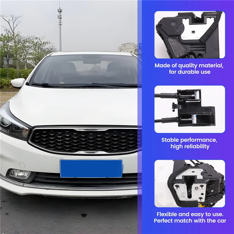 

Left Front Door Manual Lock Assembly 81310-A7031 81310-B5000 For Kia K3 12-18 LHD Door Latch Actuator Motor 81310A7031