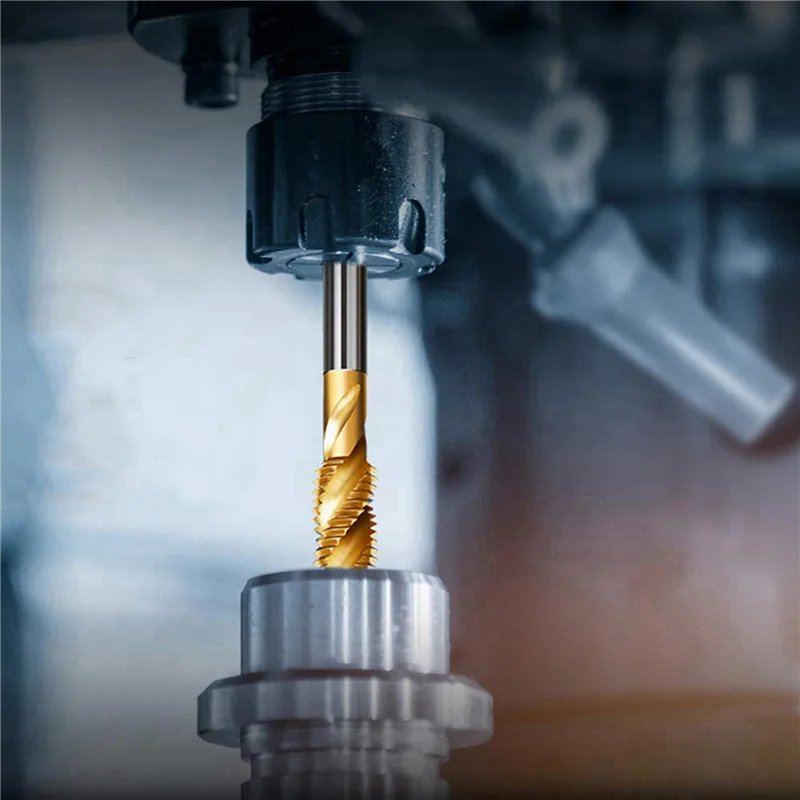 

AB34-Spiral Pointed Taps Tapping Thread Forming Tap Hss 10Pc Metric Spiral Fluted Machine Screw Tap M3 M4 M5 M6 M8