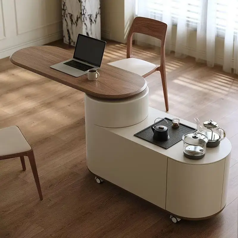 

Mobile tea table Modern simple tea table Rotating light luxury sofa Tea side cabinet New