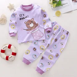 Spring Autumn Children Pajamas Set Kids Baby Girl Boys Underwear Clothing Long Sleeve Sleepwear Pajamas Sets Kids Clothing