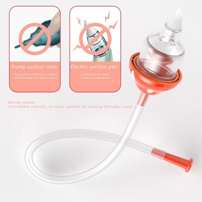 

1PC Baby Nasal Aspirator Catheter Nose Sucker Mouth Suction Snot Cleaning Tool