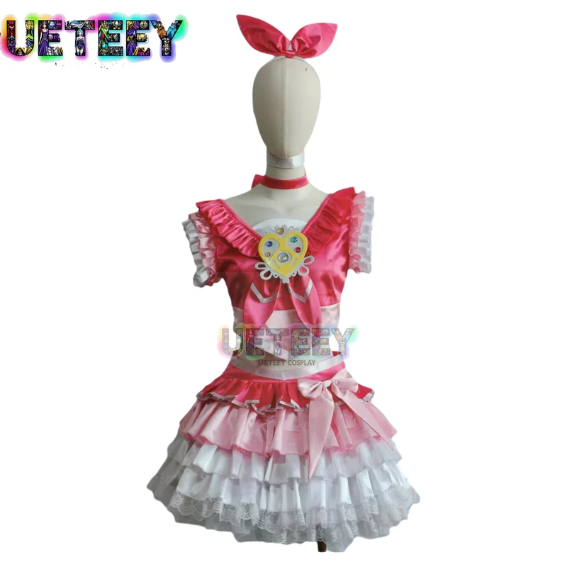 

UETEEY COS Pretty Cure Cure Melody Cosplay Costume Halloween Anime Cosplay Costume Custom Size