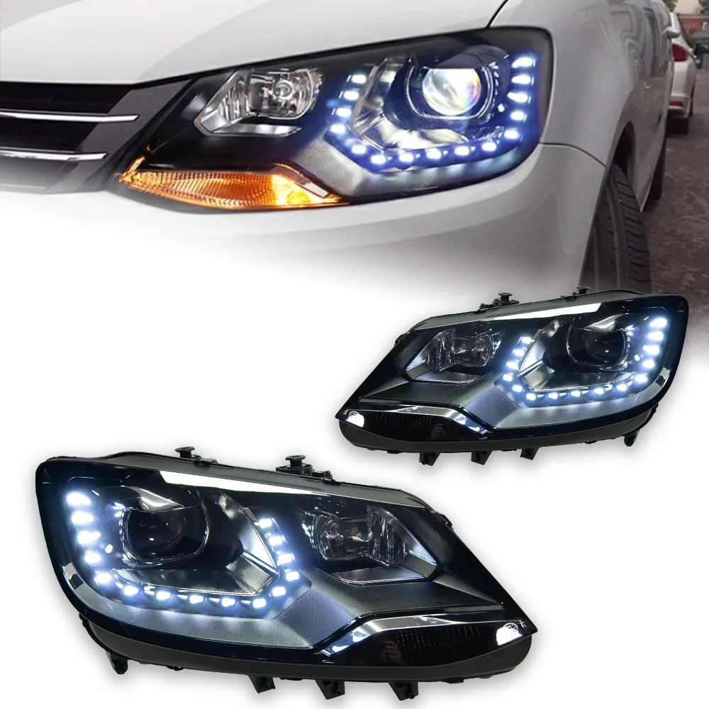 Car Styling Head Lamp for Sharan Headlights 2012-2020 Sharan LED Headlight MPV DRL Hid  Angel Eye Bi Xenon Beam Accessories