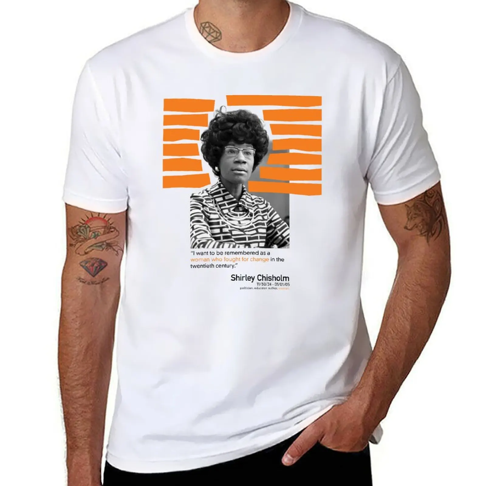 

Design The Shirley Chisholm Poster Womens Round T-Shirt man tshirt anime tshirt