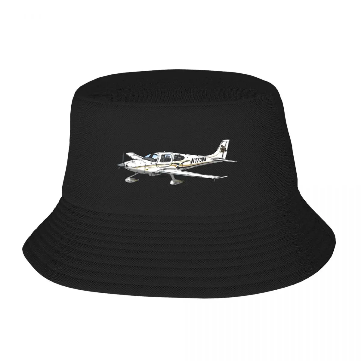 Cirrus SR22 N173WM Bucket Hat Luxury Brand Beach Outing Hat For Man Women's