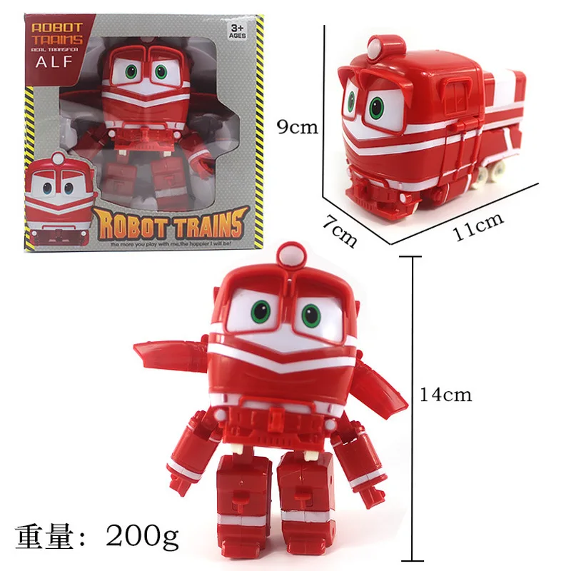 4pcs/set Transformation Anime Toys  Korean Train Family Robots Train Man Four Children Toys Gifts Birthday And Christmas