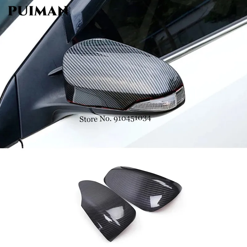 ABS Carbon Fiber Texture Style Wing Side Rearview Mirror Cover Trim Cap For Toyota C-HR CHR 2016-2020 Akcesoria do stylizacji samochodów