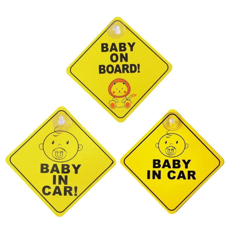 Funny Baby On Boards Stickers Strong Adhesive & Waterproof Child Safety Signs High Visibility Baby On Boards Decal for Car