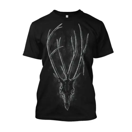 Officially licensed Fearless Vampire Killers Antlers Mens Black T Shirt