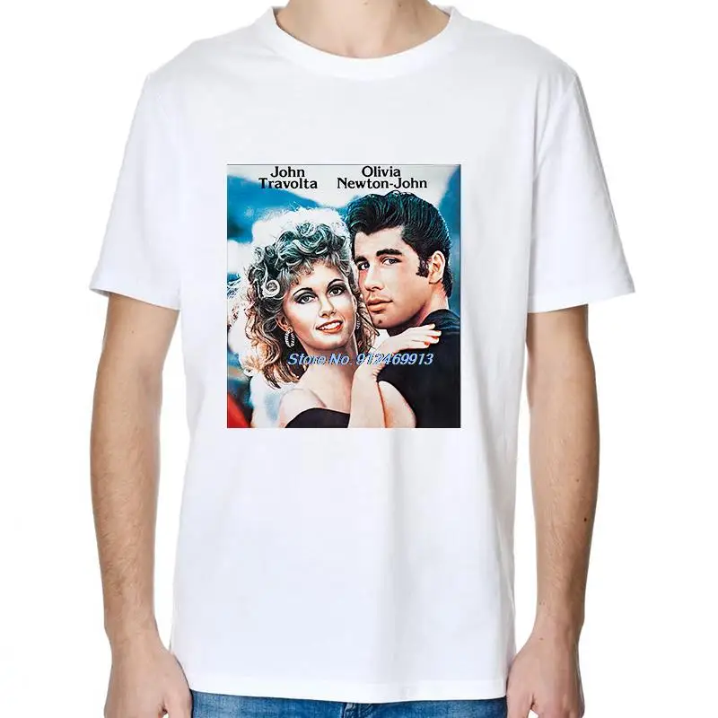 The Grease 50s Cult Movie John Travolta Retro Musical Romance Comedy Cotton Tshirt New Shirts And T-Shirts Mens Print T Shirt