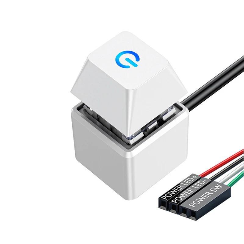 

Computer Desktop Switch PC Motherboard External Start Led Light PC Power ON/OFF Button Extension Cable Computer Accessories