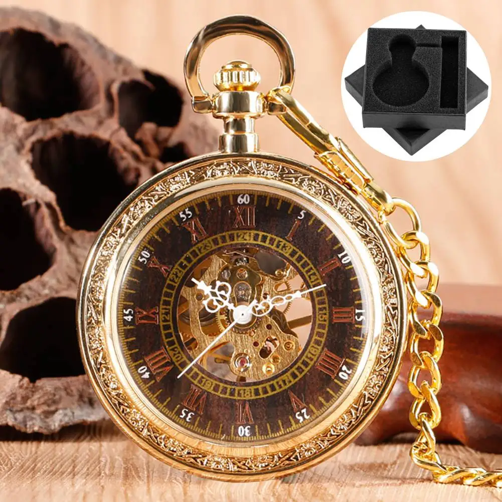 

Элегантные винтажные карманные часы с открытым циферблатом, механические карманные часы с ручным заводом, золото/розовое золото/серебро, брелок-цепочка, кулон, часы, подарок для мужчин