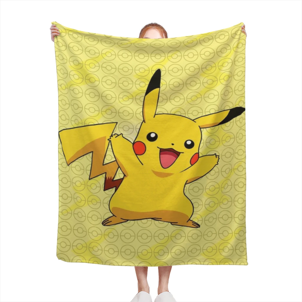 

Pokemon Blanket Sofa Bedroom Bed Home Office Nap Blanket Car Travel Picnic Blankets Gift