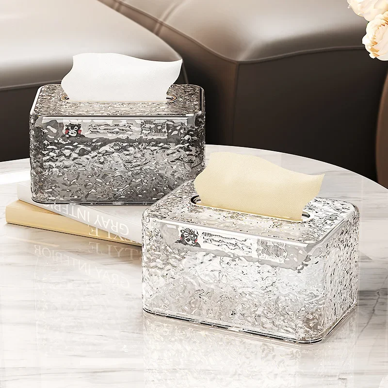 

Living room tissue box, high-end light luxury, home desktop coffee table, napkin storage box, plastic paper box, paper box