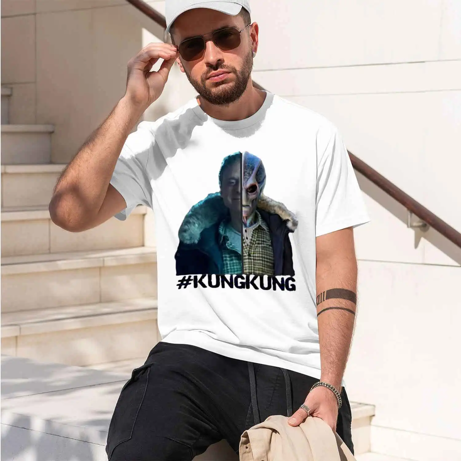 Bravery Based On Coms Strong Resident Alien Kung Kung Gifts For T-Shirt heavyweights customize t shirts for men pack 2026 New Mo