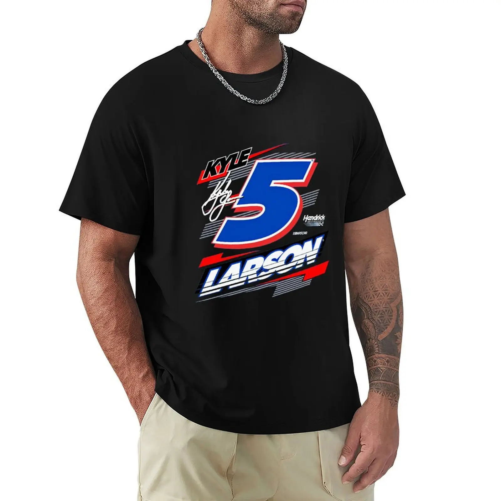 

Classic Ink Kyle Larson 2021 Xtreme mama necklace, Mother in law gift, T-Shirt Non-Shrink Basic Cotton T-Shirt