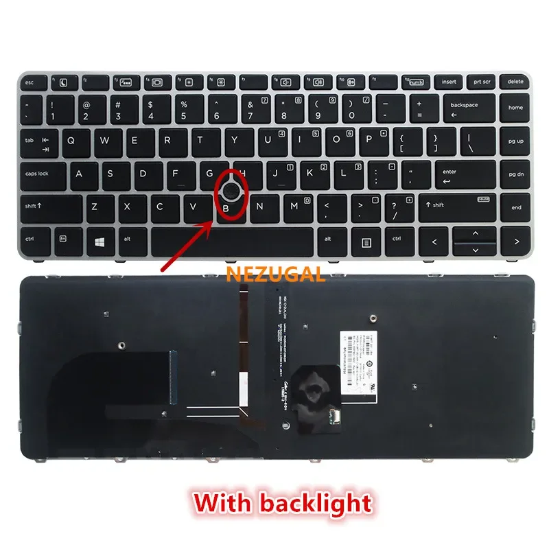 

Американская английская клавиатура с подсветкой для HP EliteBook 840 G3 745 G3 745 G4 840 G4 848 G4 836308 -001 821177 -001 Подсветка NSK-CY2BV