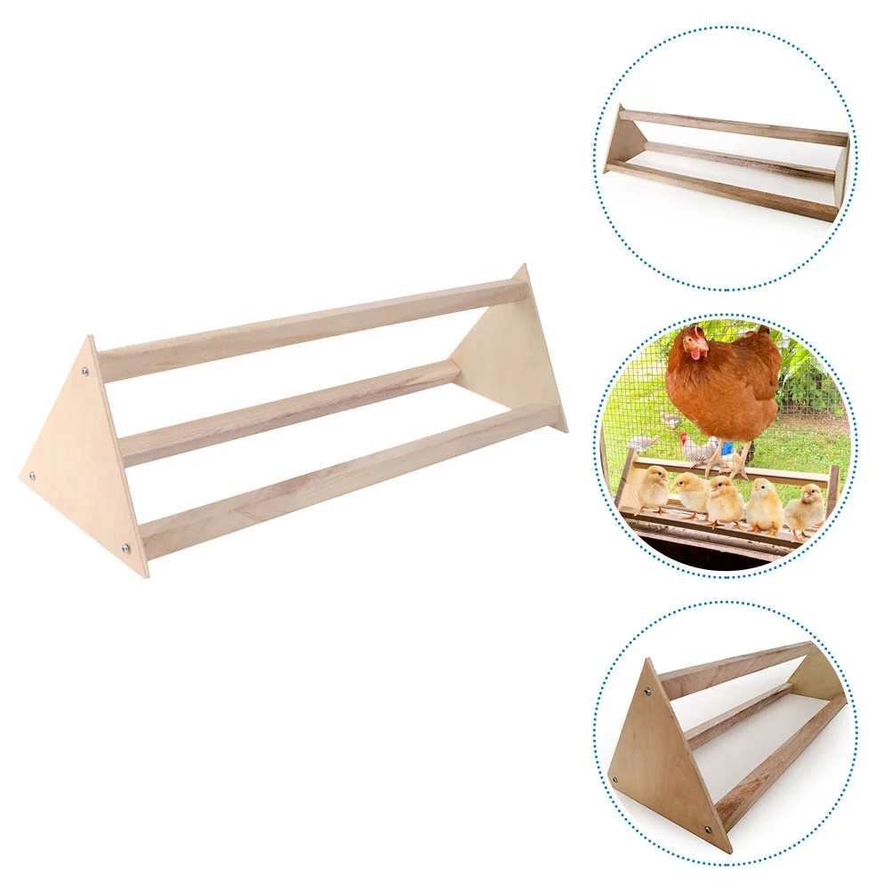 

Wooden Chicken Perch Stand Home Standing Rack Training Parrot Bird Rod Practical Pet