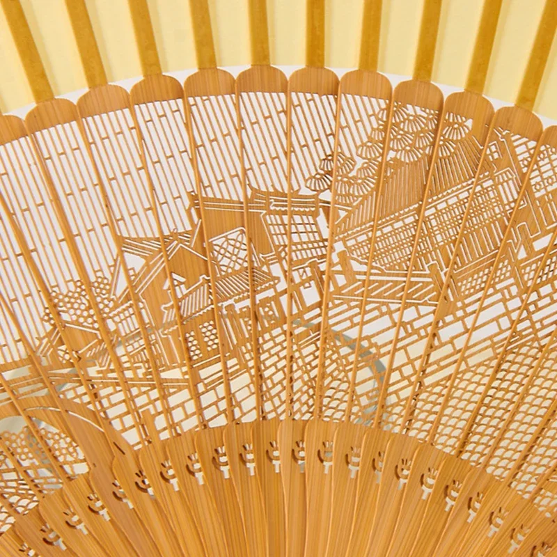 

New Chinese Style Women Hand Fan Folding Fan Silk Dance Bamboo Fan with Tassel Portable Summer Gift Wedding/Birthday Home Decor