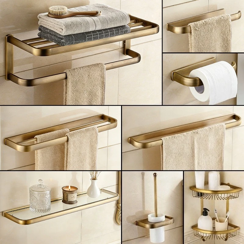 China Hotel Gold Luxury Bath Toilet Hardware Accessories Fitting Bathroom Set