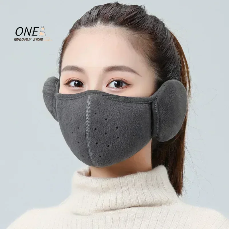 Zwei-in-eins Wrap Band Ohrwärmer Unisex Atmungsaktive Löcher Maske Kältebeständige Thermomaske Ohrenschützer Outdoor Winter Reiten Ohrenschützer