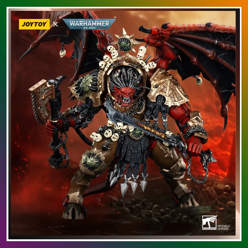 Pre Sale Joy Toy Warhammer 40K Primarch of Khorne World Eaters Angron Daemon Action Figure 38cm Warhammer Toys Birthday Gift