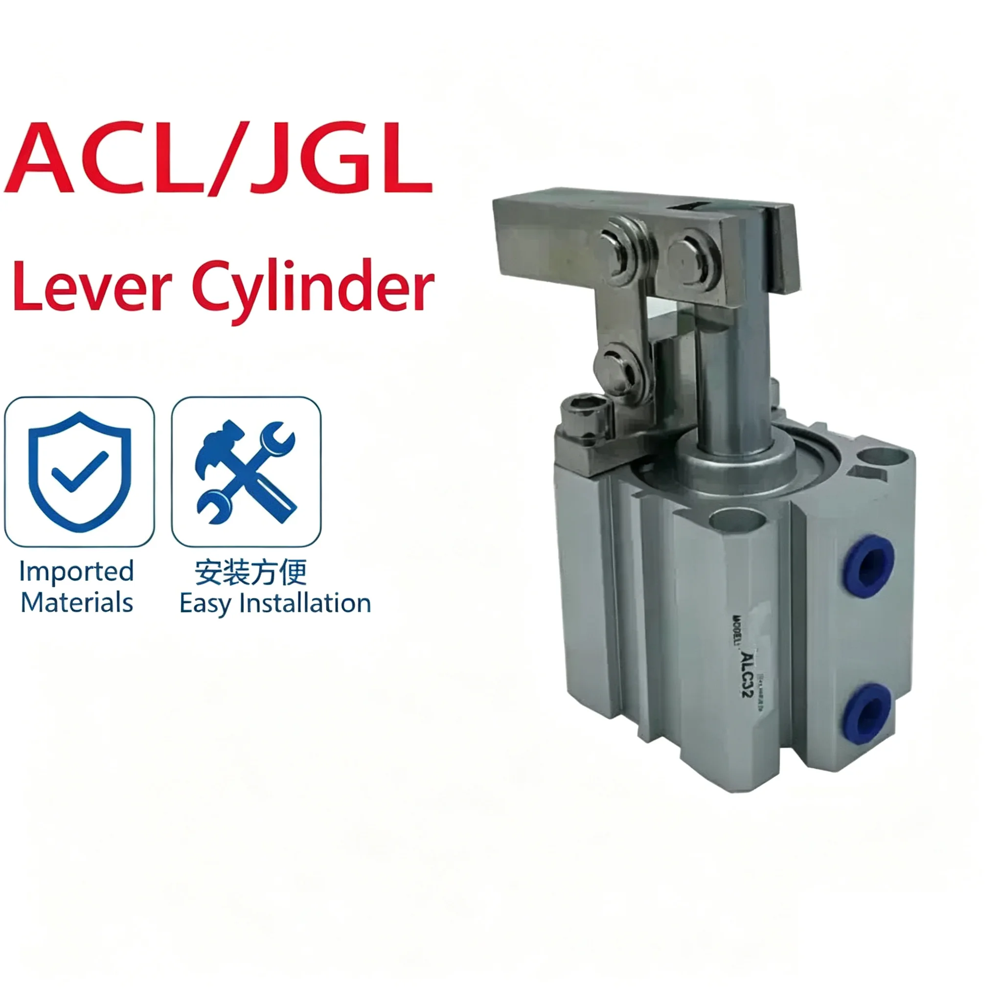JGL ALC Lever Cylinder Rocker Arm Die Air Pressure Clamp 25/32/40/50/63/80/100 T5R for Industrial Use