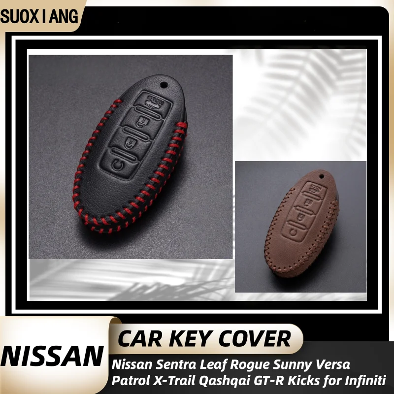 

4 buttons Car Key Case Cover for Nissan Leaf Micra Qashqai J11 J10 X Trail T32 Versa Note Patrol Key Fob Cover Accessories