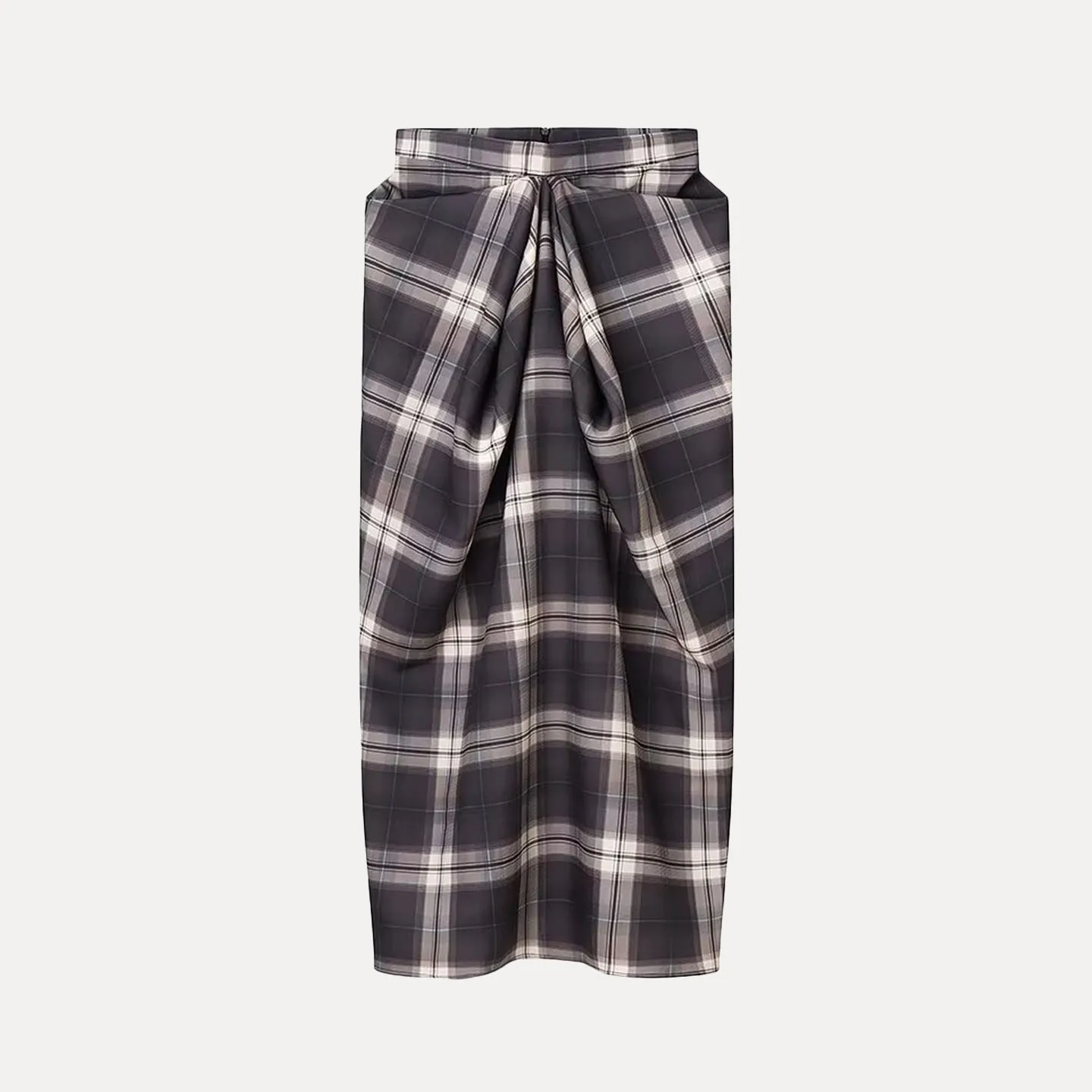 2025 Winter New Women's Faion Personali Simple lectual Plaid  Skirt Versatile Stand Fit Daily Wear