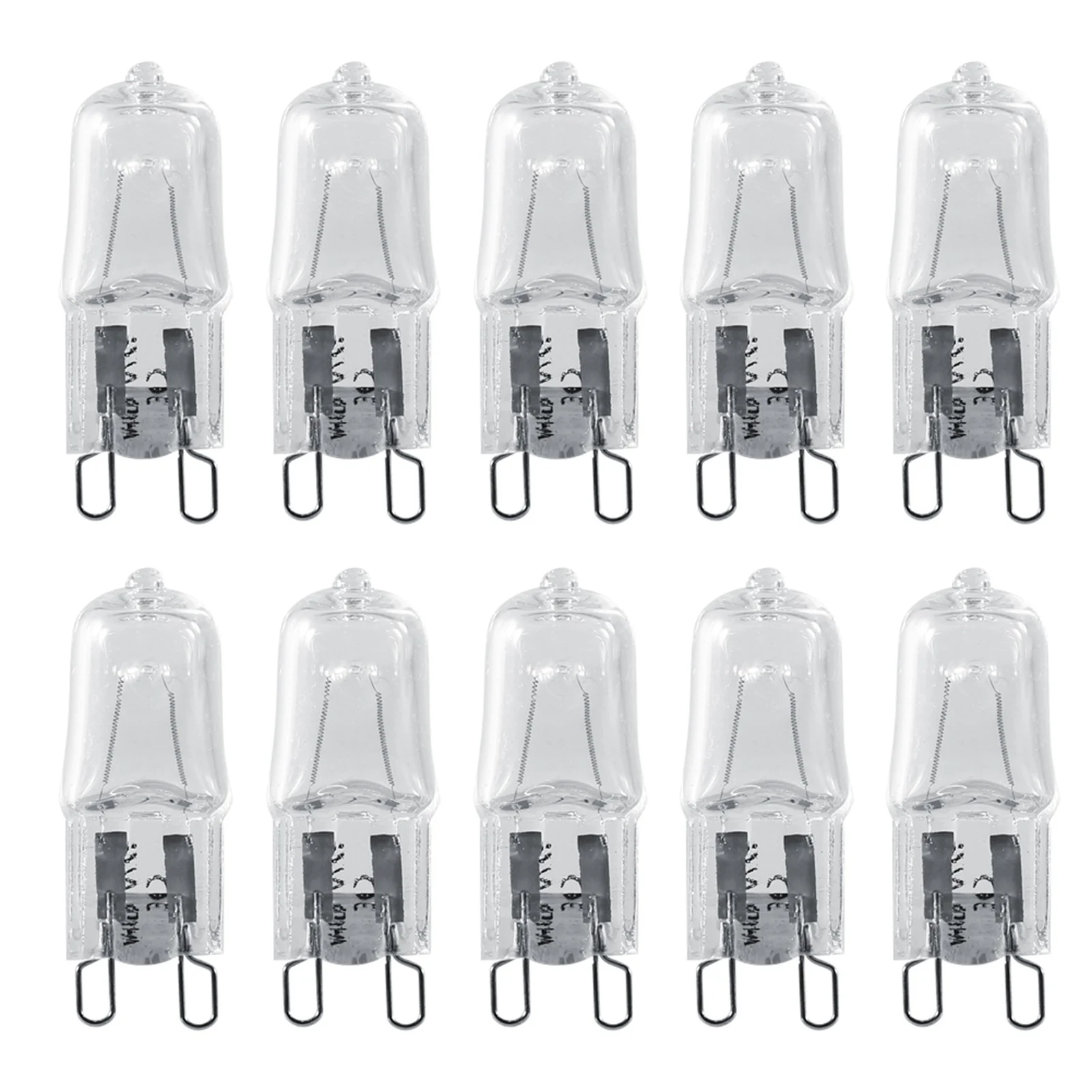 10PCS G9 Base Halogen Light Bulb 120V 40W Lighting Replacement Home Warm White Bright Home chandelier bulb
