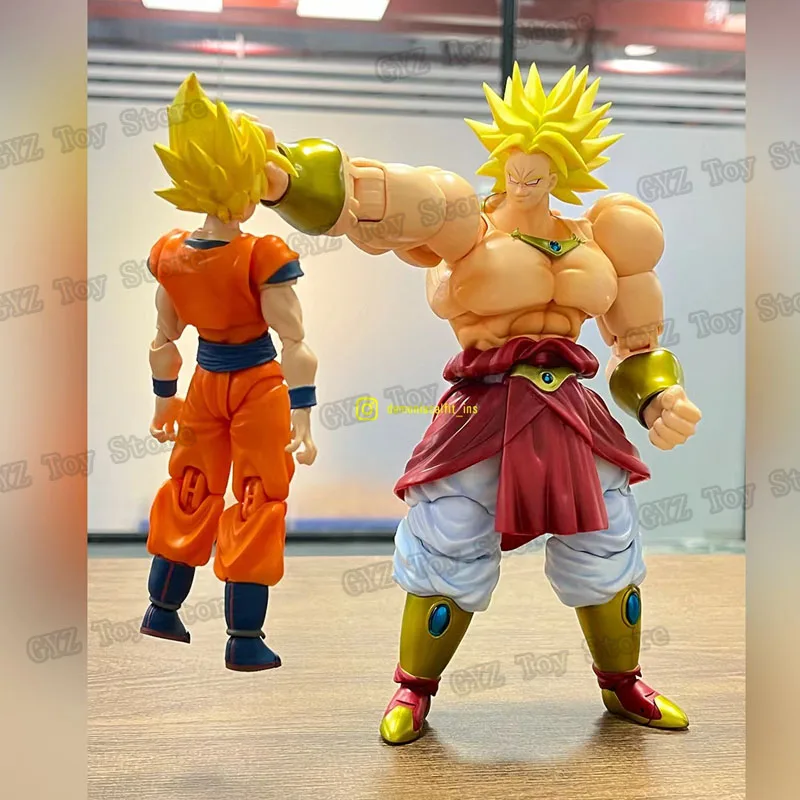 New Demoniacal Fit Dragon Ball Z Shf Super Saiyan Ssj Legendary Berserker Broly Broli Anime Action Figure Custom Model Toys