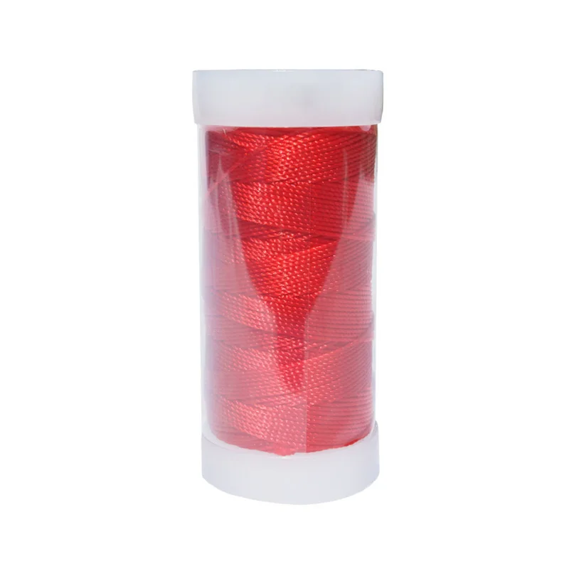 Multi-stranded hand-woven tower thread, fringed tassel thread, nylon shiny ice silk thread, colored bracelet, red rope