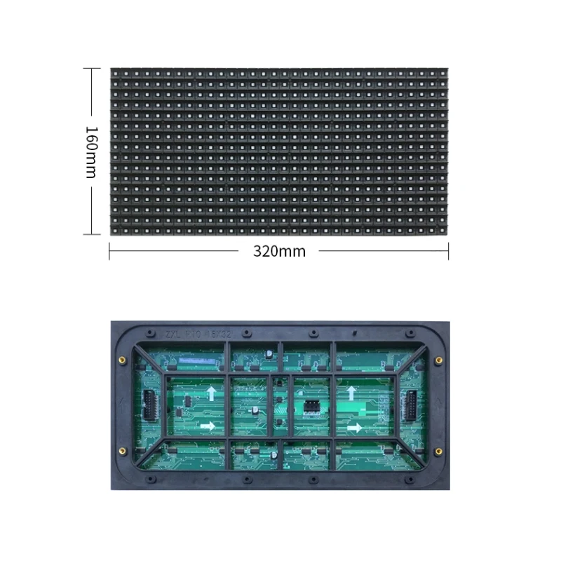 Outdoor door head full-color P10 high-brightness LED display, electronic advertising, full-color word screen, large-screen engin