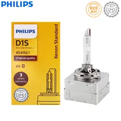 Philips HID D1S 35W Xenon Standard 4200K Auto Original Headlight Car Original White Bulbs Replacement Upgrade D1 ECE 85415C1, 1X