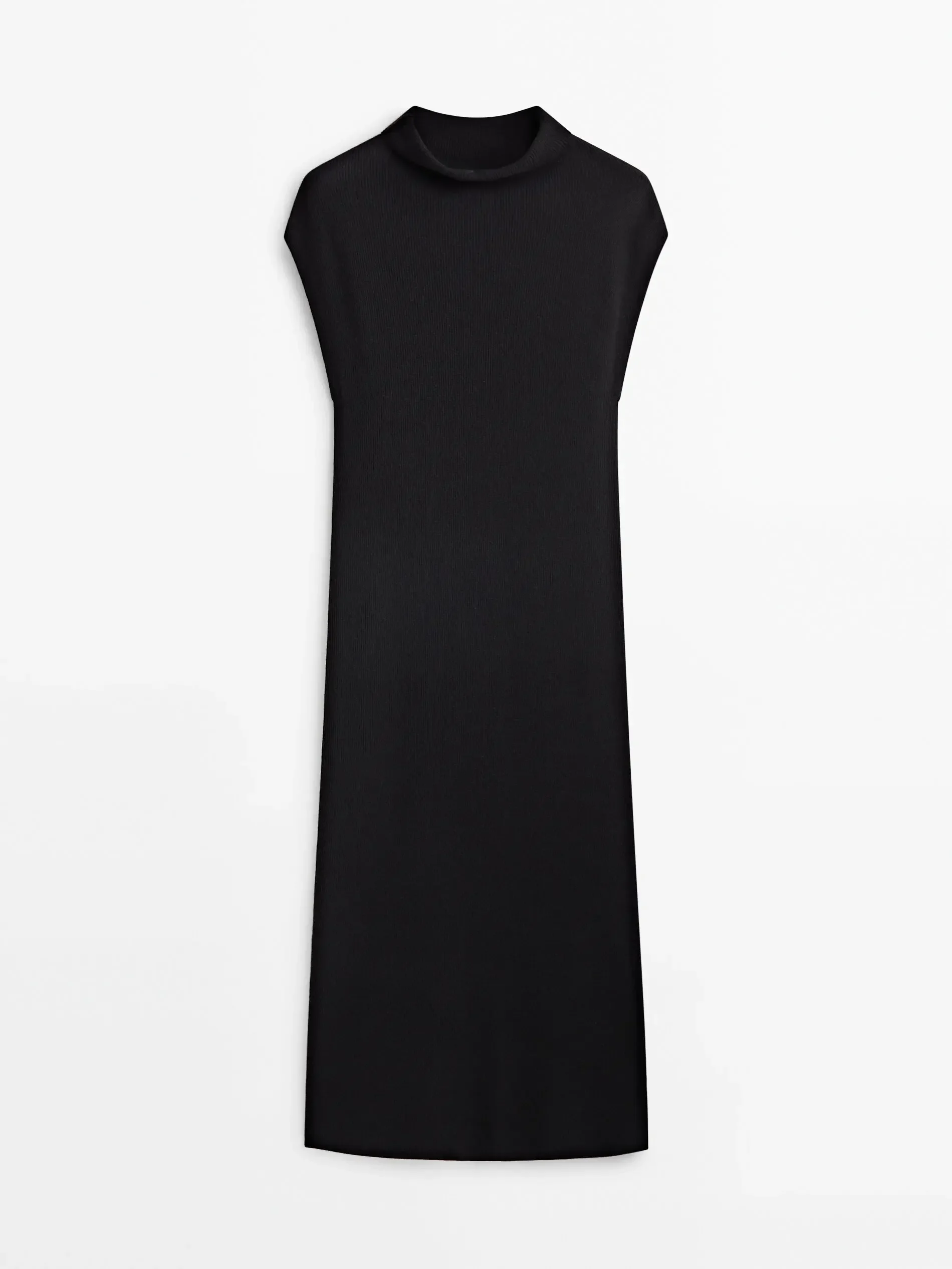 Ethereal MD 2026 YAZHIMEI women\'s spring new style of Elegant minimalist extended knit dress with high neck