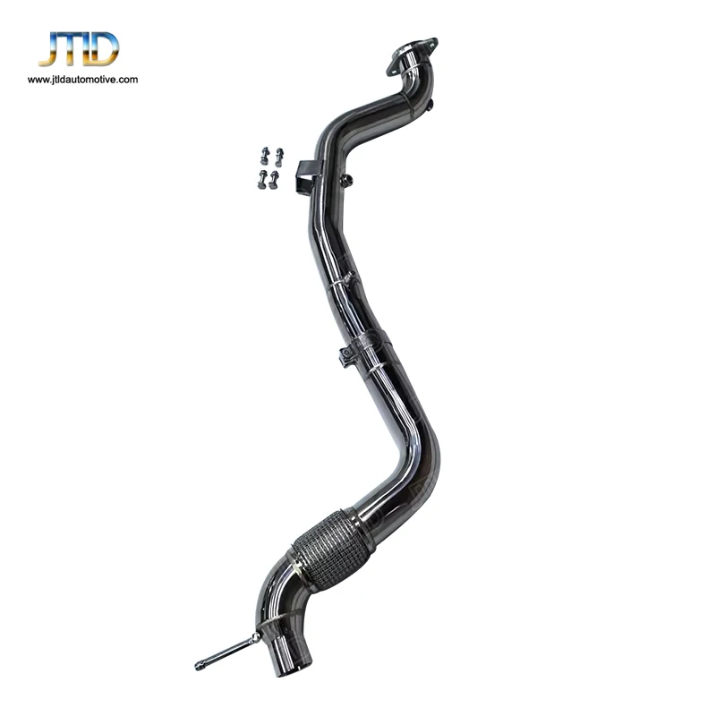

JTLD High Flow 304 Stainless Steel Exhaust Pipe for Ford Mustang Downpipe with Catalytic
