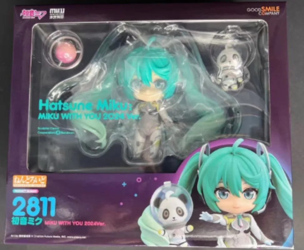 

In Stock Original GSC Nendoron#2811 Piapro MIKU WITH YOU 2024Ver 10CM Figure Ornaments Gift Cartoon Anime Toys Movable