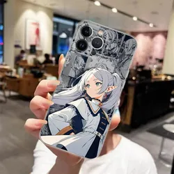 Anime F-Frieren Beyond Journeys End Phone Case For iPhone 15 14 13 12 11 Pro Xs Max Mini XR X 7 8 Plus Transparency Funda