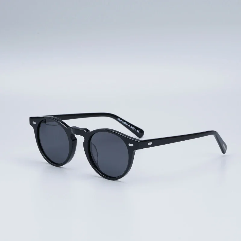 Oliver Gregory Peck Sunglasses Women Acetate Retro Round Polarized Vintage Driving Glasses Shades for Women Designer Sunglasses