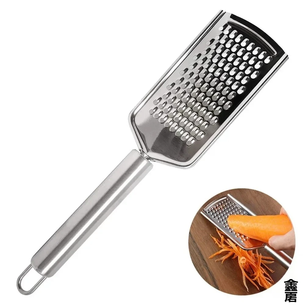 Rallador Fino Micro-Blade - Mango de Acero Inoxidable para Queso Duro, Zanahoria, Jengibre y Rallado de Limón