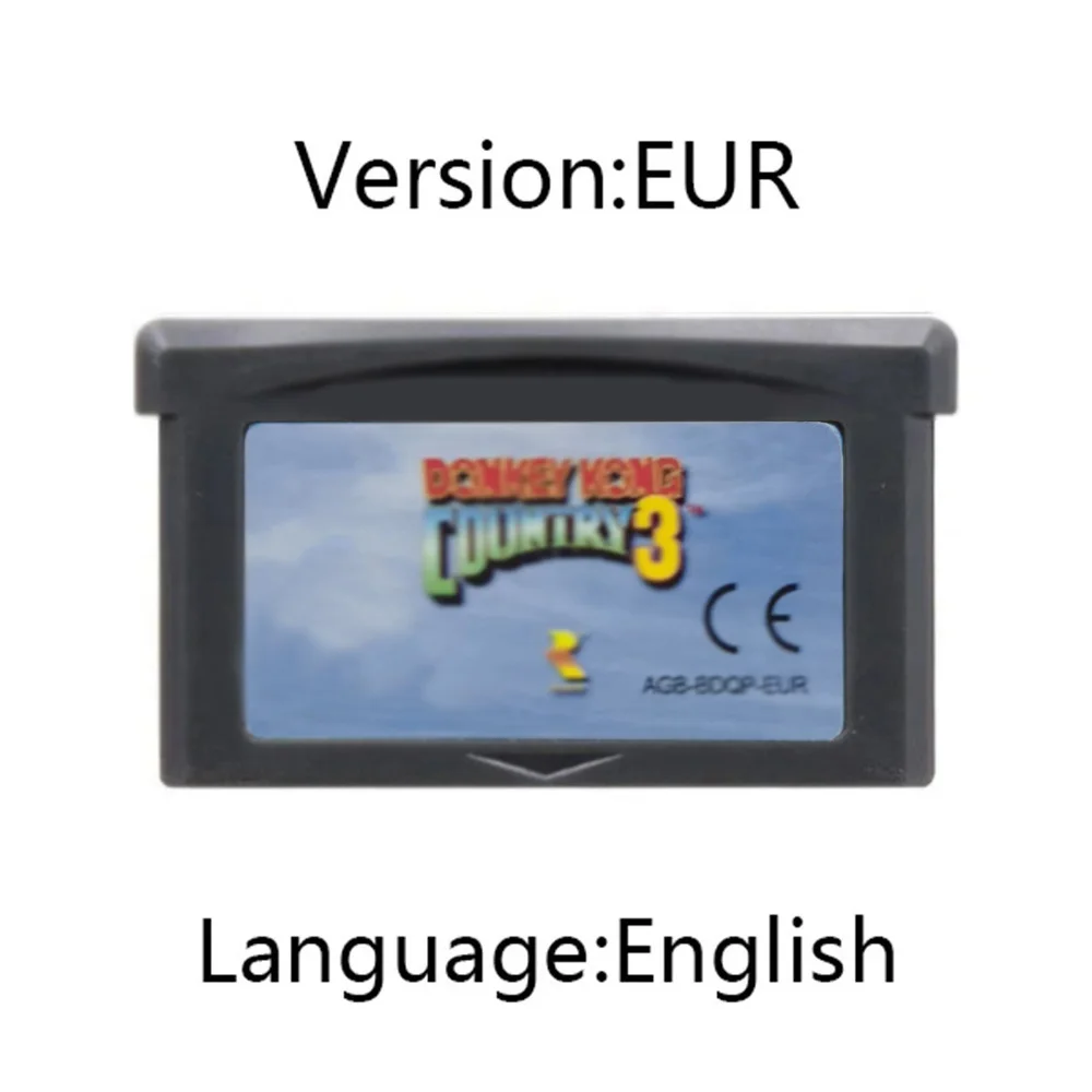 GBA Game 32Bit Cartridge Videogameconsolekaart Donkey Kong-serie vs. Donkey Kong Country voor GBA/SP/DS