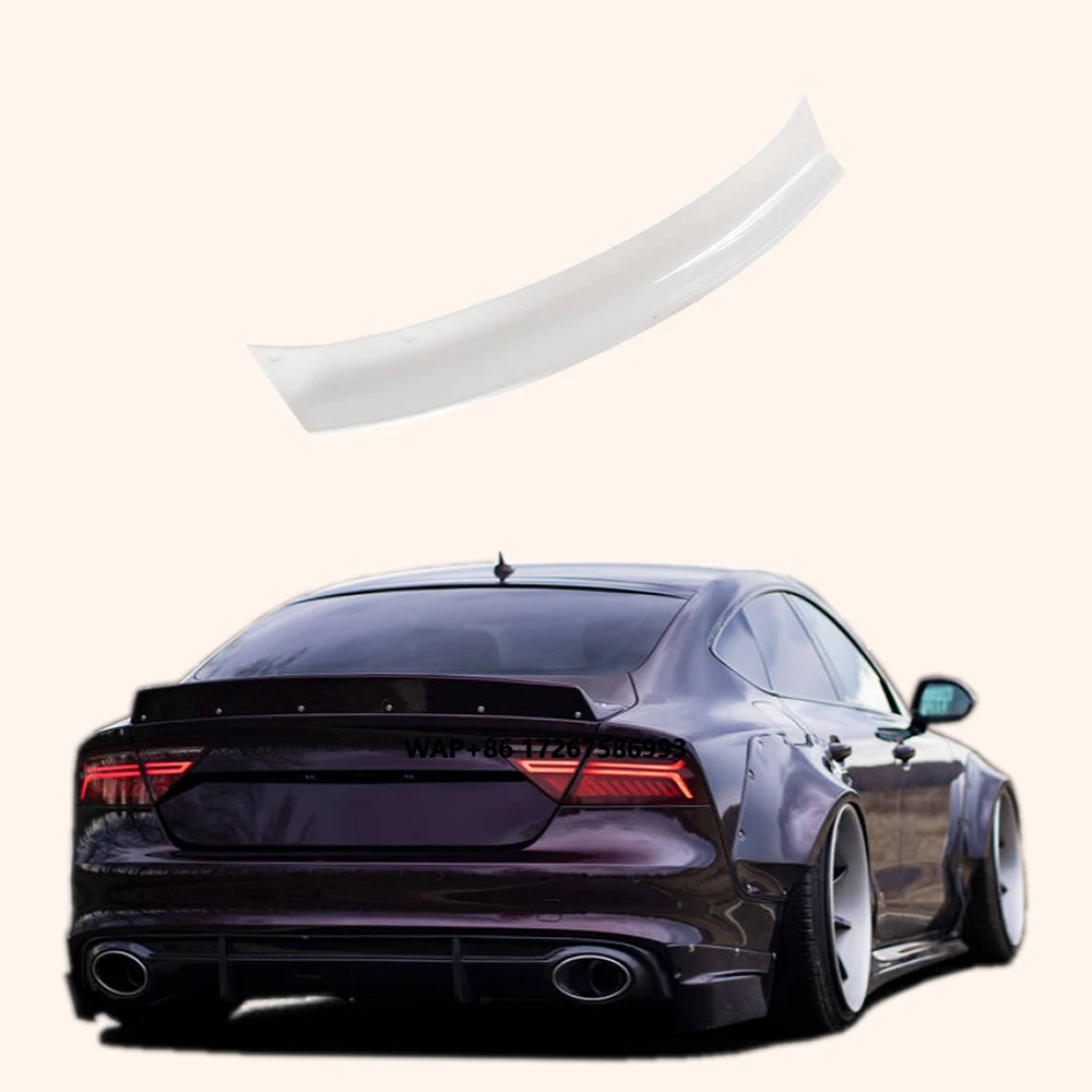 

For 10-17 A7 S7 RS7 Fiberglass CC Style Rear Trunk Ductail Spoiler Lip